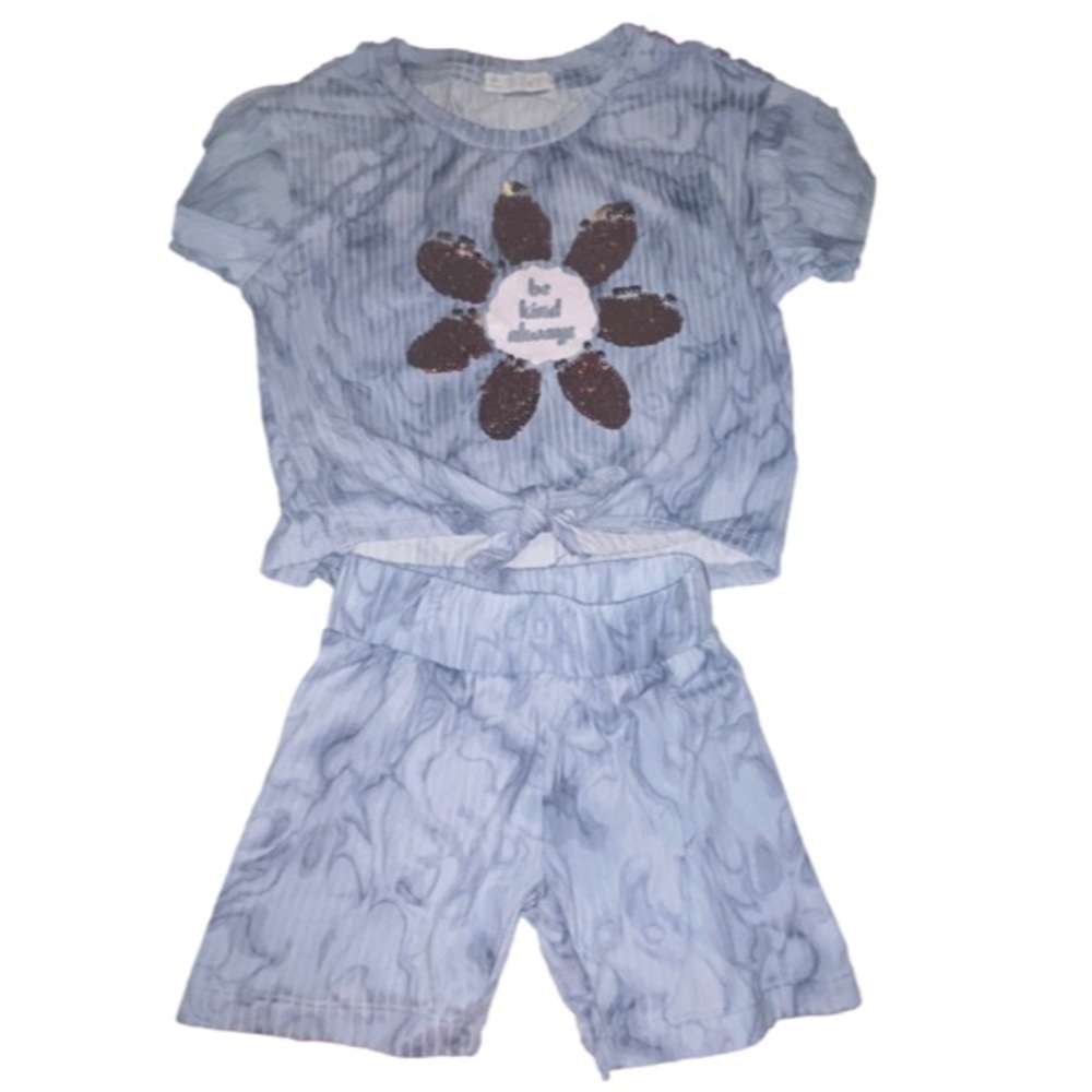 Sunset Sky Sequin Short Set girls